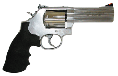 Smith & Wesson Model 686 Plus 4-Inch Stainless Steel Revolver - .357 Magnum / .38 Special, 7-Shot Capacity