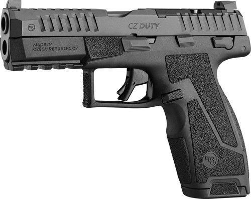 CZ-USA 05082 Duty 9mm Semi-Automatic Pistol with Night Sights, Black, 10-Round
