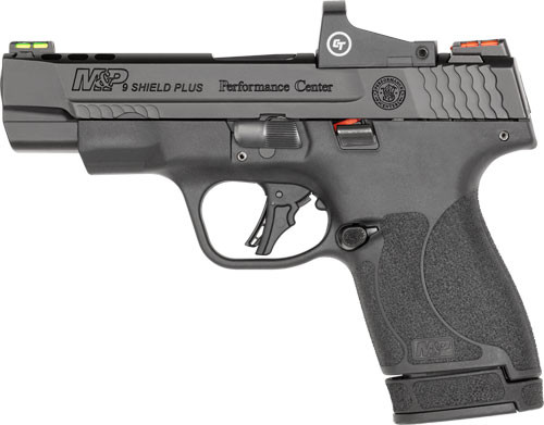 Smith & Wesson PC M&P9 Shield Plus 9mm Semi-Auto Pistol with 4-Inch Barrel and Fiber Optic Sights