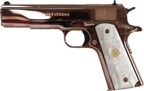 Colt Government .38 Super 5-Inch Semi-Auto Pistol with Rose Gold Frame and Slide - Model O1073BSTSRG