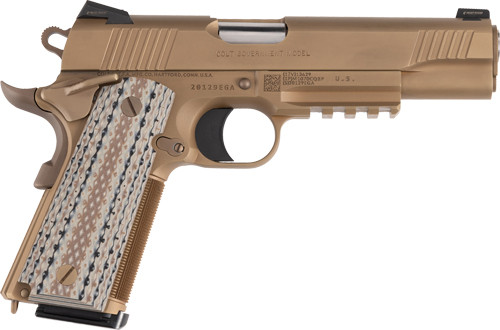 Colt Government CQB 45 ACP 5-Inch Semi-Auto Pistol with G10 Grip and Black Finish