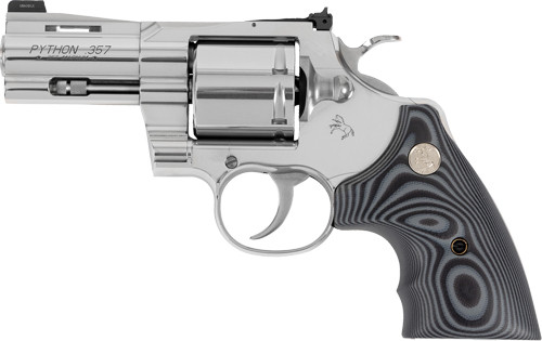 Colt Python Combat Elite Revolver - 357 Magnum / 38 Special with Stainless Finish and Adjustable Sights