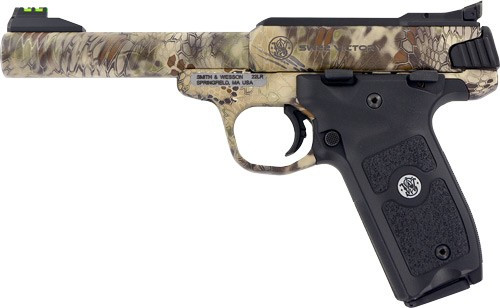 Smith & Wesson SW22 Victory .22 Long Rifle Semi-Auto Pistol with Camouflage Finish and Adjustable Sights
