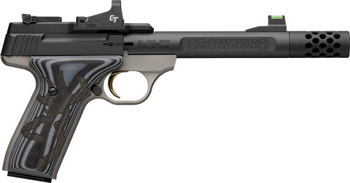 Browning Buck Mark Plus 22LR Semi-Auto Pistol with Crimson Trace Red Dot Sight and Adjustable Sights
