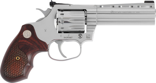 Colt King Cobra .22LR Revolver with 4.25-inch Stainless Barrel and Wood Grips