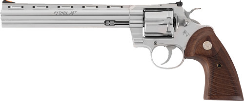 Colt Python .357 Magnum Revolver with 8-Inch Barrel and Wood Grips