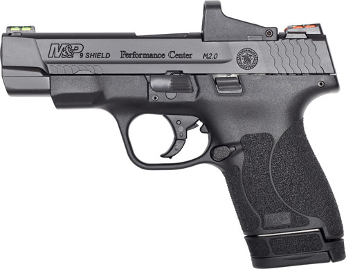 Smith & Wesson Shield M2.0 PC M&P 9mm 4-Inch Semi-Auto Handgun with Fiber Optic Sights