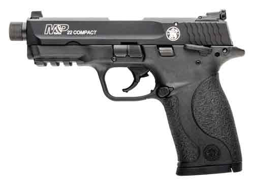 Smith & Wesson M&P22 Compact .22 Long Rifle Pistol with Threaded Barrel and Adjustable Sights