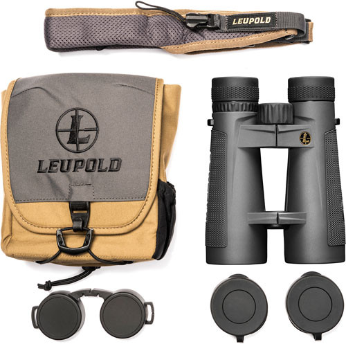 Leupold BX-5 Santiam 12x50 Roof Prism Binoculars - Mid-Size, Grey Finish