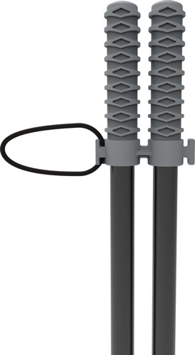 Bog Deadshot Compact Standing Bipod - Aluminum, Adjustable 40-72 Inches, Gray/Black