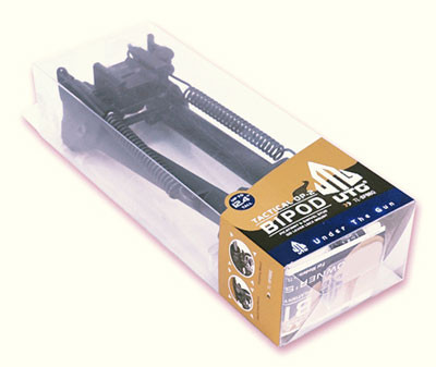 UTG TLBP88Q Tactical OP Bipod with Swivel Stud Adapter, 8-12.4 Inches, Black Matte