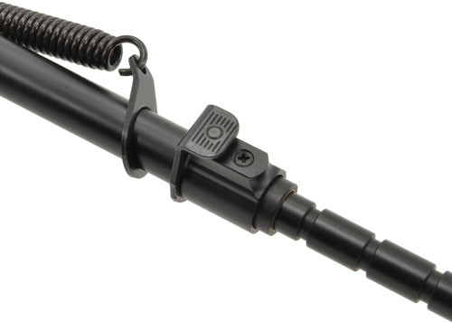 Aimtech Bi-Pod Heavy Duty with Adjustable Notched Leg and Stud Mount - 9 to 13 Inches, Matte Black (Part No. AFA10753)