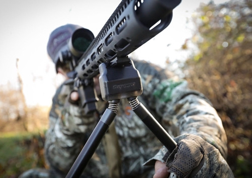 Swagger Stalker QD42 Bipod for Rifles, Shotguns, and Crossbows with Swivel Adapter