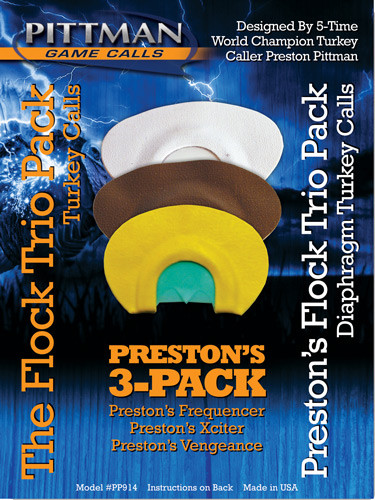 Pittman Game Calls The Flock Mouth Call - Multi-Colored Latex/Tape Design