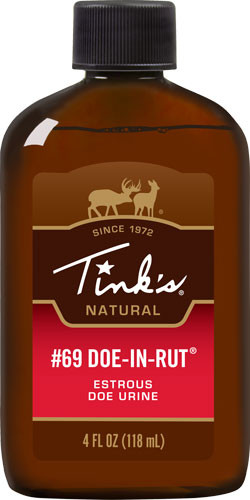 Tinks Deer Lure #69 Doe-in-Rut – 4 oz Natural Doe Estrous Urine for Deer Hunting