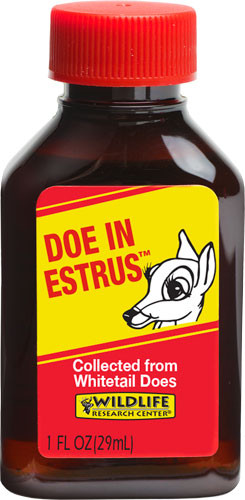 Wildlife Research WRC Deer Lure Doe-in-Estrus – Natural Doe Urine with Estrus Secretions for Whitetail Deer Attraction