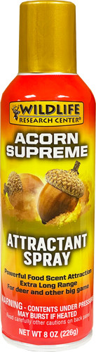 Wildlife Research WRC Acorn Supreme Attractant Spray Can - Long Range Cover Scent for Deer Hunting