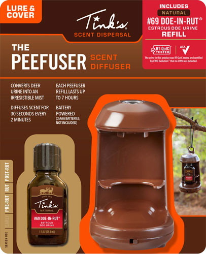 Tinks Scent Diffuser with 0.5 oz Bottle - Converts Deer Urine into Irresistible Mist for Effective Hunting