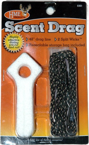 HME Products Scent Drag Economy Combo Pack with 48-Inch Drag Line and Split Wicks