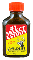 Wildlife Research WRC Deer Lure #1 Select with Natural Doe Urine and Estrus Secretions, 1 fl oz