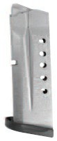 Smith & Wesson M&P40 Shield Magazine - 6 Round Stainless Steel Magazine with Black/Silver Finish