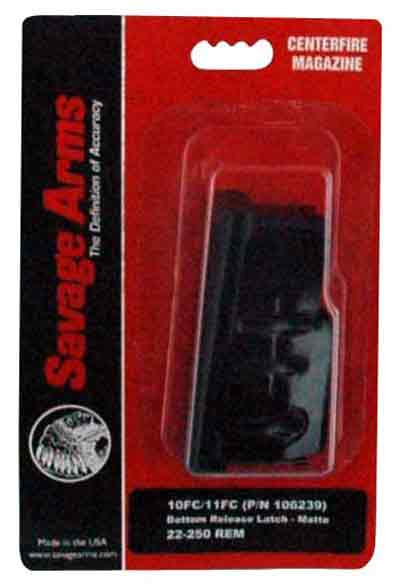 Savage Magazine for 10FC and 11FC Centerfire Rifles - 4 Rounds, Blued Steel