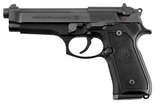 Beretta 92FS 9mm Semi-Auto Pistol with 4.9-Inch Barrel and Two Magazines J92F300M