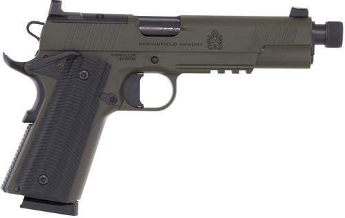 Springfield Armory 1911 Operator AOS .45 ACP Semi-Auto Pistol with Green Finish and G10 Grips