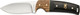 Browning Buckmark Hunter Folding Drop Point Knife with Hardwood Handle and Leather Sheath