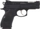 CZ Custom CZ 75 D Compact PRC 9mm Luger Semi-Auto Pistol with Fiber Optic Sights and Aluminum Frame