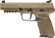 FN America FN Five-Seven MK2P 5.7x28mm Semi-Auto Pistol with Adjustable Sights and Flat Dark Earth Finish