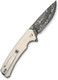 Civivi Merit 3.28-Inch Damascus Blade Knife with Ivory G10 Handle