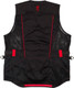 Browning Ace Shooting Vest - Small Black/Red Clay Target Vest with Adjustable Pockets and Embroidery Space