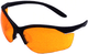 Howard Leight Vapor II Glasses with Orange Anti-Fog Lenses - Adult Safety Eyewear