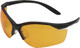 Howard Leight Vapor II Glasses with Orange Anti-Fog Lenses - Adult Safety Eyewear