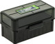 Frankford Arsenal Ammo Box 243 – 50 Round Capacity, Hinge Top Rifle Storage in Black/Smoke Plastic