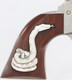 Cimarron Man with No Name .357 Magnum Revolver - Pre-War Nickel Finish with Wood Grips