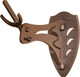 Skull Hooker Little Hooker European Mount Display with Adjustable Prongs - Powder Coat Brown, Part LHASSYBRN