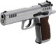 Tanfoglio Stock II 9mm Semi-Auto Pistol with Chrome Finish and Adjustable Sights