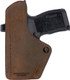 VersaCarry Compound Custom IWB Holster for Springfield Hellcat - Brown Leather Inside Waistband Carry
