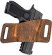 VersaCarry Rapid Slide S1 OWB Belt Slide Holster for Sub-Compact Autos - Brown Leather, Ambidextrous, 20 Degree Cant