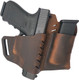 VersaCarry Commander OWB Belt Slide Holster with FlexVent for Sub-Compact Autos, Right Hand, Brown