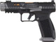 Canik TTI Combat 9mm Semi-Auto Pistol with 4.6-inch Barrel and Fiber Optic Sights