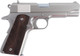 Tisas 1911 Tank Commander 9mm Semi-Auto Pistol with Nickel Finish and Wood Grip
