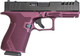 Great Lakes Firearms & Ammo GL19 CHY 9mm Luger Semi-Auto Pistol with RMR Optics Cut, 4-Inch Barrel, Black Cherry Frame