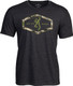 Browning Men's Gray Short Sleeve T-Shirt with Front Screen Graphics - Size Large