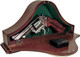 PSP Products Concealment Mantle Clock with Hidden Gun Storage and Quartz Movement