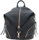 Cameleon Aurora Conceal Carry Vegan Leather Backpack - Practical Black Bag with CCW Compartment and Removable Straps