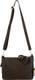 Cameleon Iris Concealed Carry Crossbody Bag in Brown - Vegan Leather, 11W x 8H x 4D Inches