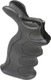 J&E Machine Tech PS-PG23B Sniper Style Pistol Grip for AR-15 - Matte Polymer with Concealed Storage and Anti-Slip Texture